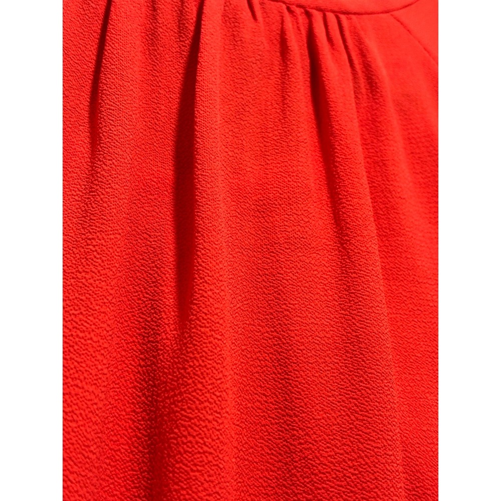 Vince Camuto XL Womens Red Bell Sleeve Blouse Boho Casual Textured Crepe Top - Picture 13 of 13